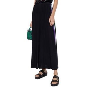 🆕NWT SANDRO Pleated stretch-knit maxi skirt